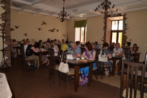 Приём туристов из Минотеля в ресторане